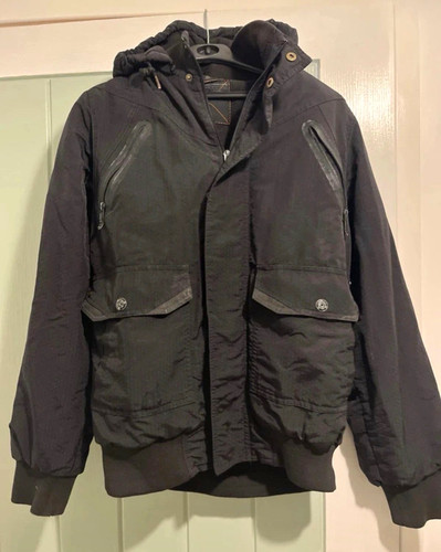 Hollister black hooded - hollister, bomber
