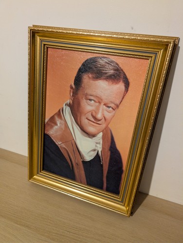 John wayne framed picture - john, 37cm