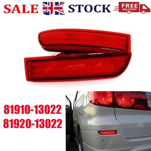 Pair red bumper reflector led - red,