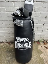 Lonsdale punchbag & Gloves Includes Chain