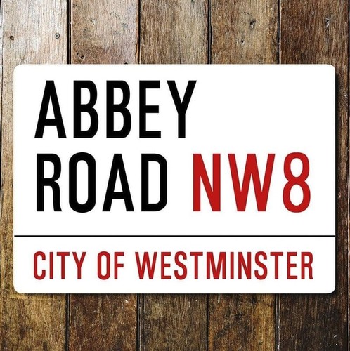 Abbey road street sign metal - abbey,