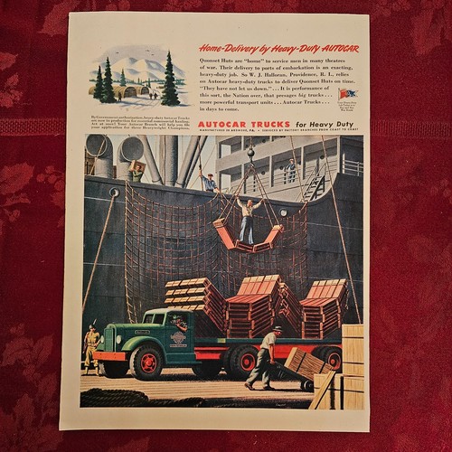 1943 autocar trucks - wwii, ad