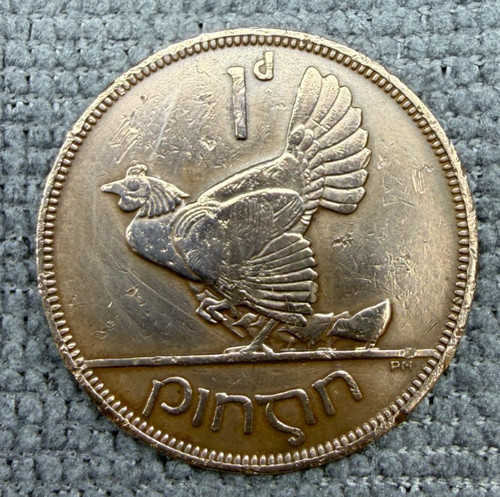 1937 ireland one penny - 1937,