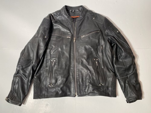 Heavyweight black leather - black,