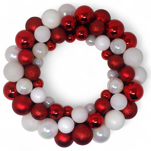 Christmas bauble wreath - christmas,