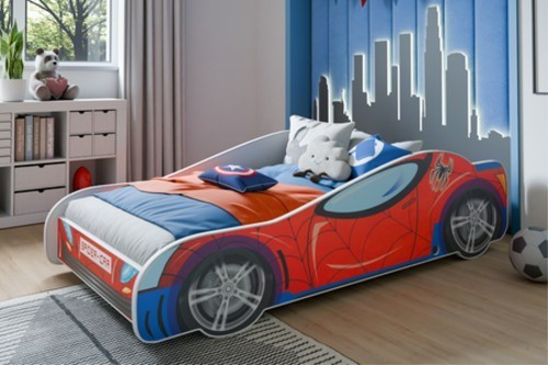 Children bed car spider - , 140cm