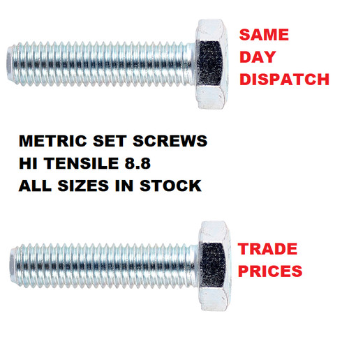 Hex set screws - set, head