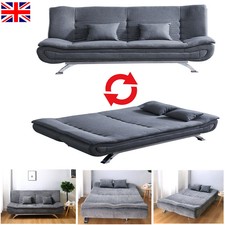 3 Seater Fabric Sofa Bed Recliner Chair Sleeper Sofa Bed Couch Settee Chair Bed