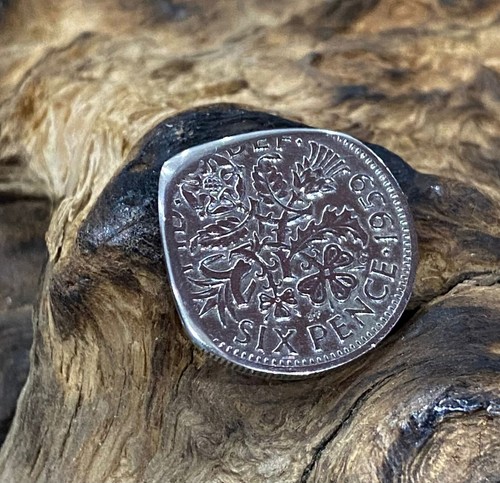 Authentic sixpence coin - authentic, uk