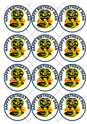 Personalised cobra kai themed - personalised,