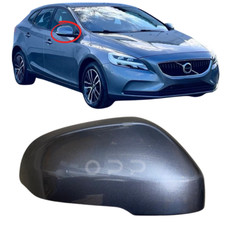 Door Wing Mirror Cover For Volvo V40 V40CC V40XC Painted In Metallic Grey Right