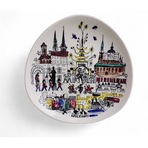 Inger waage hand painted plate - inger,