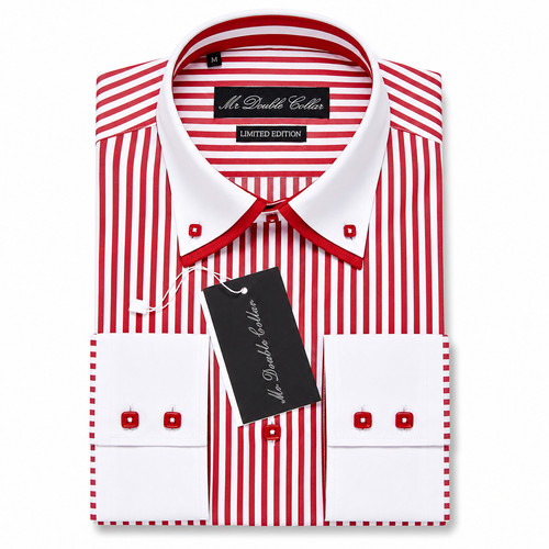 Men red white - &, pinstripe