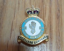 Vintage Original RAF XVII 17 Squadron Royal Air Force Enamel Badge HW Miller