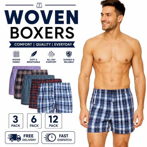 Pack men woven boxer - men's,