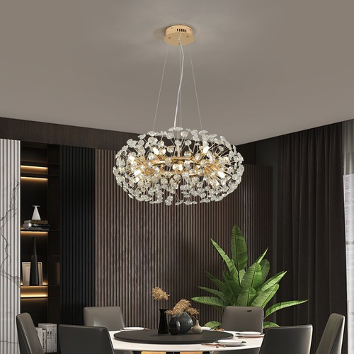 Sputnik crystal chandelier - chandelier, led
