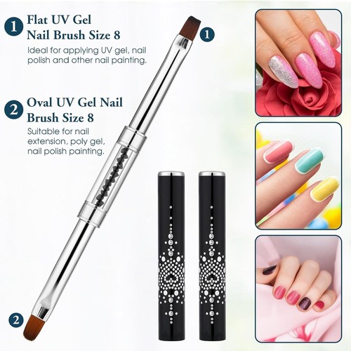 2pcs hard gel nail brush - 2pcs,