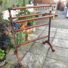 Large Antique Mahogany Barley