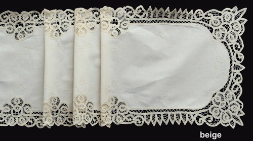 Battenburg lace table runner - battenburg,