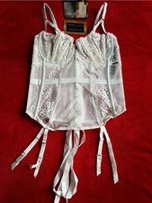 NEW EX M*S FRENCH DESIGNED LACE UP BACK DETAIL BASQUE SIZE 