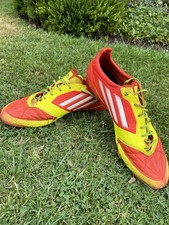 Adidas Adizero 2011 F50 Orange/Yellow Leather FG Football Boots Size 12.5