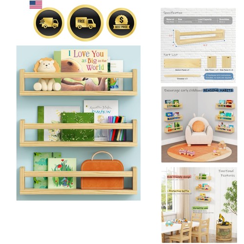 Floating nursery book shelves - floating,