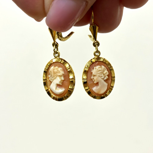 Vintage cameo drop - vintage,