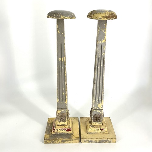 Millinery hat stands wood - hat,