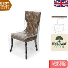 4 Pack Transparent Chair Covers - Long-lasting Protection for Dining Furniture