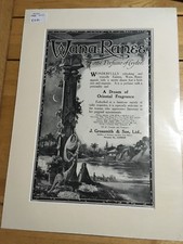 J.Grossmith & Sons Ltd Wanna-Range Perfume Original Advert -1920 B&W