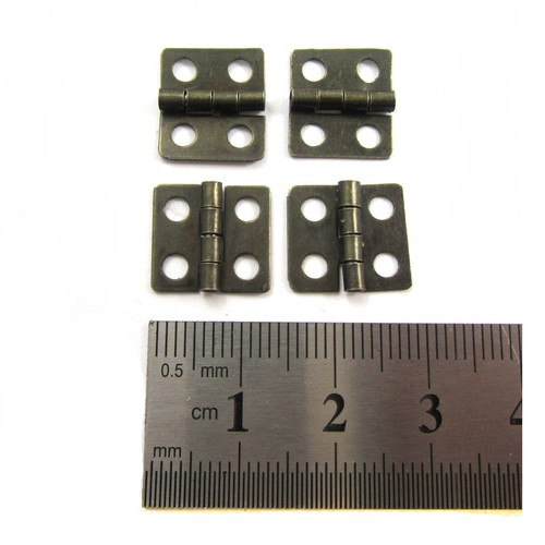 Small plated miniature - miniature, hinges