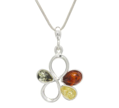 Natural baltic amber sterling - natural,
