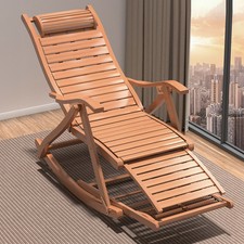 Foldable Bamboo Sun Lounger