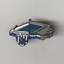 WEST BROMWICH ALBION F.C. Club Crested Ground ENAMEL BADGE FREE POST UK