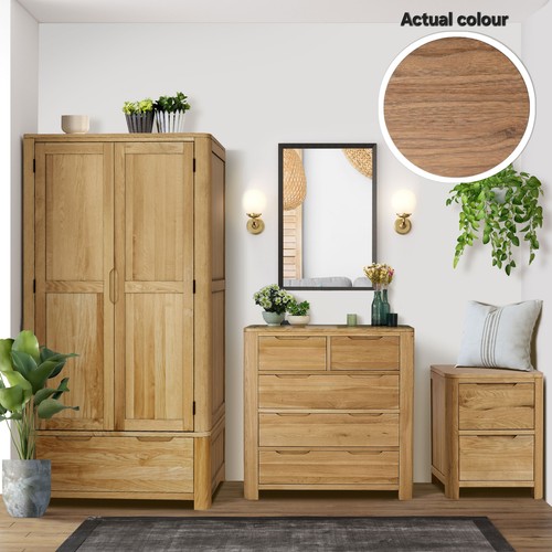 Oak effect bedroom - bedroom, furniture