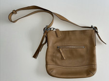 COACH Legacy Slim Leather Duffle Tan Shoulder Bag-No M0693-F037969-Vintage