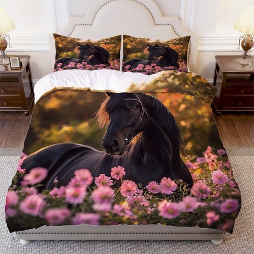 Black horse flower - horse,