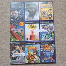 PlayStation 2 Kids Game Bundle x9 Rollercoaster Singstar X-Men Space Invaders