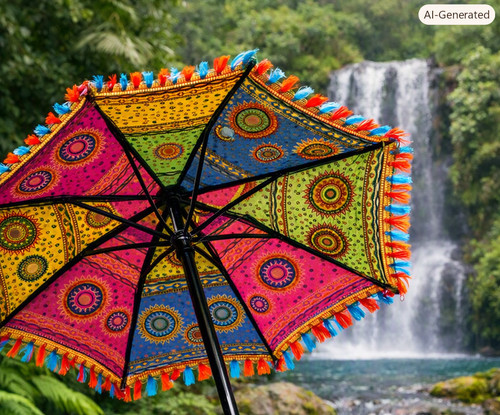 Embroidered indian colourful - indian,