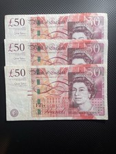 Old fifty pound notes - old,