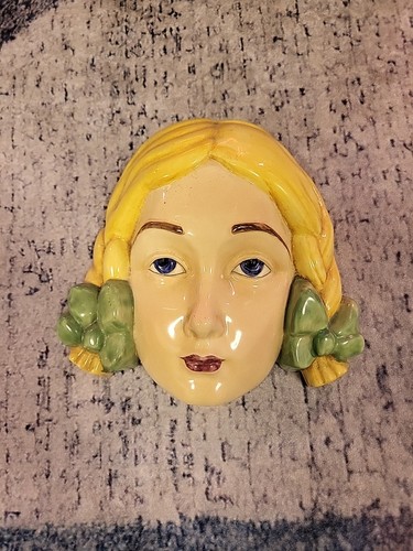 Girls face with yellow - yellow, pig