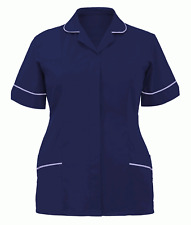 Ladies Healthcare Navy Nurse Tunic Dental Doctor Beauty Salon SPA TOP Hospital