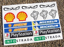 Motorbike Fairing Belly Pan Ducati Decal Stickers set
