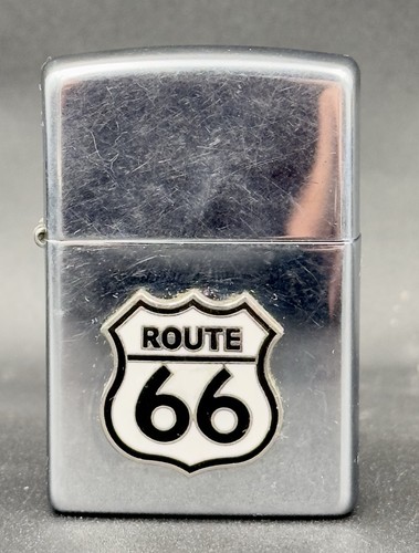 Route sign zippo brushed - sign,