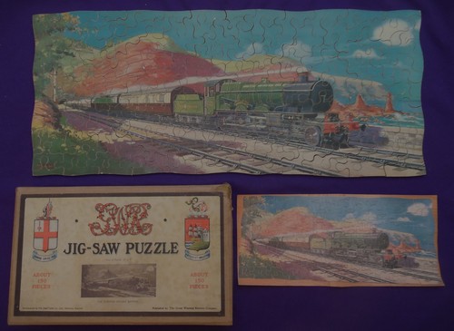Vintage wooden jigsaw puzzle - vintage,