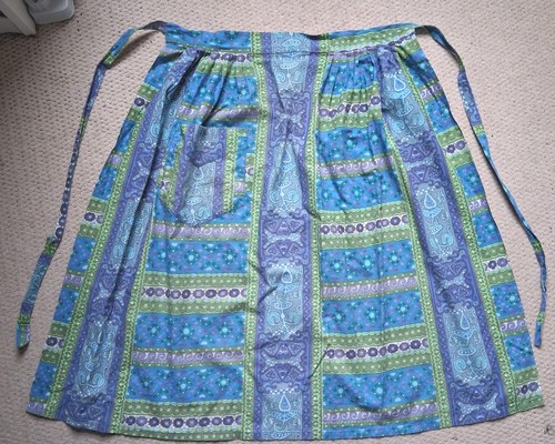 Vintage mid century half apron - century,