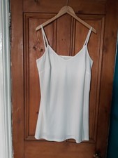 Ladies Cream Polyester Strappy Under Slip Size L