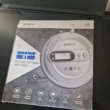 Groove Retro Personal CD Player with FM Scan Radio Model no. GV-PS210-SR