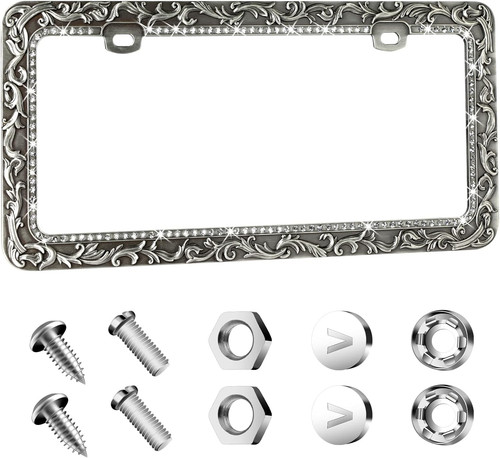 Metal car license - car,
