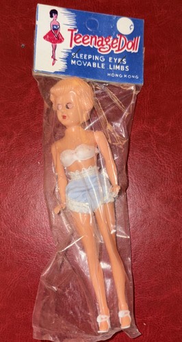 Vintage 1960s teenage doll - teenage,